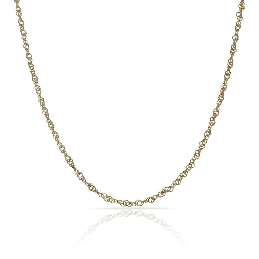 CADENA ORO 18KL SINGAPUR - 1.50MM Joyas Joyeria Quilates Hombre Colgantes Amarillo Cadena Mujer