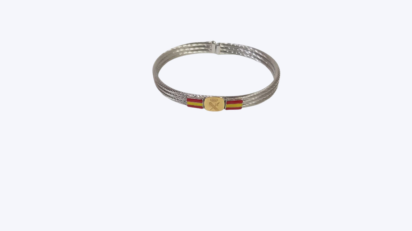 Pulsera de Acero y Oro - JOYERIA AMAZ JOYAS
