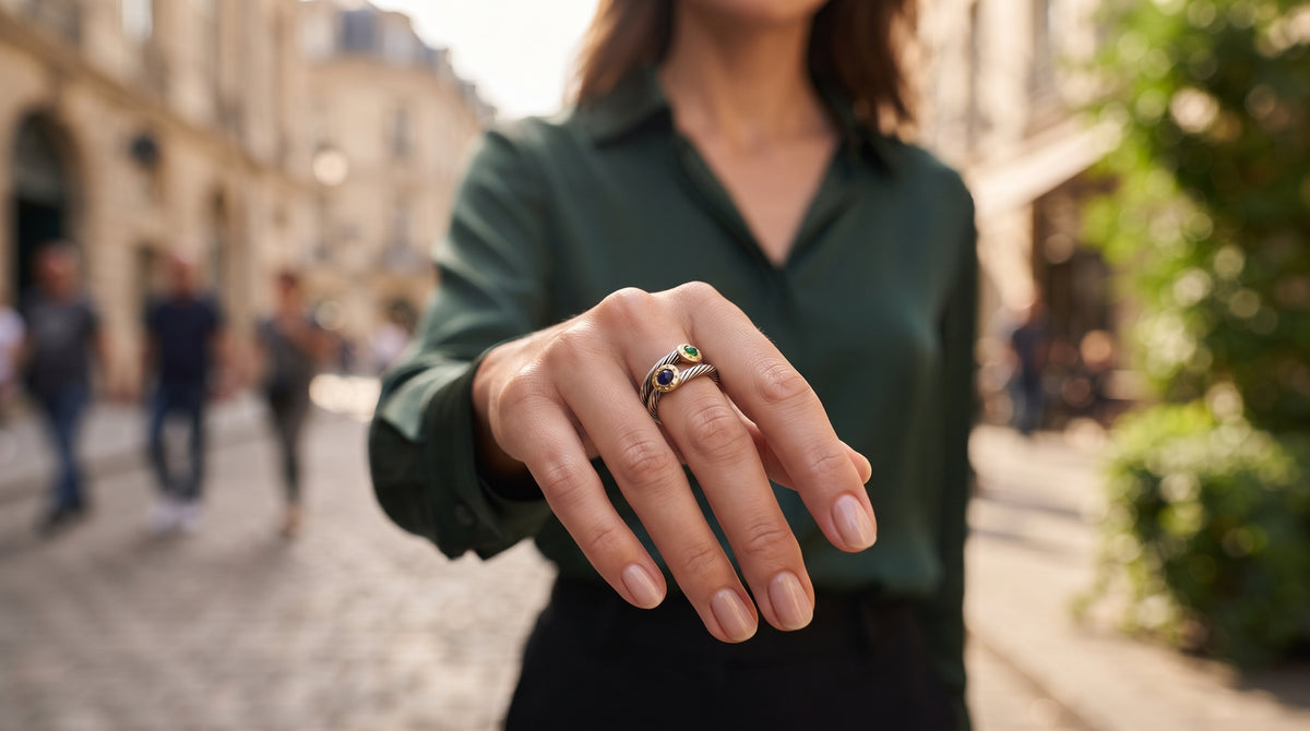 Anillo de Acero y Oro