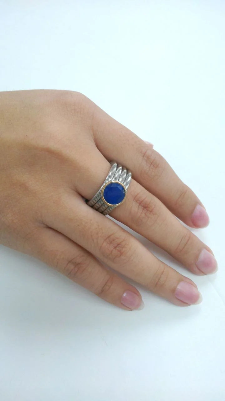 Anillo de Acero y Oro