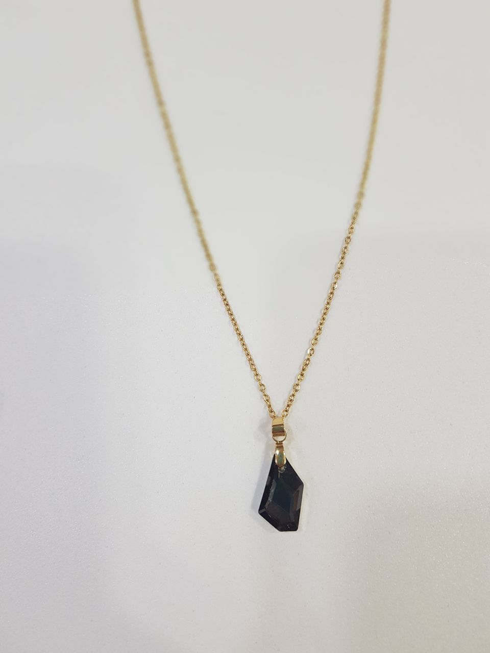 Cadena de Acero con Terminación en un Símbolo de Cristal - JOYERIA AMAZ JOYAS