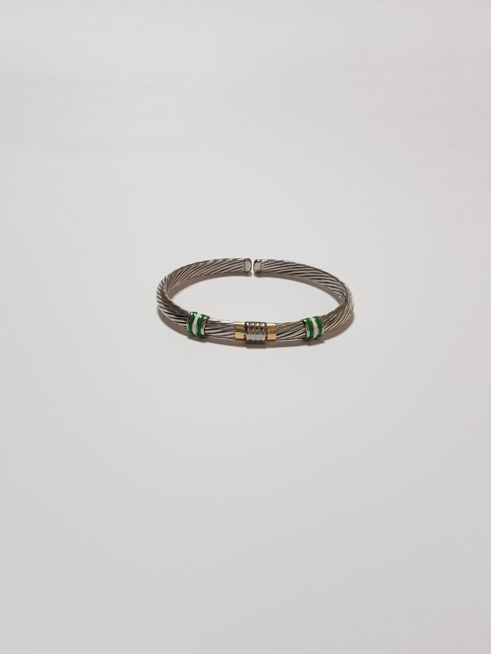 Pulsera de Acero y Oro - JOYERIA AMAZ JOYAS