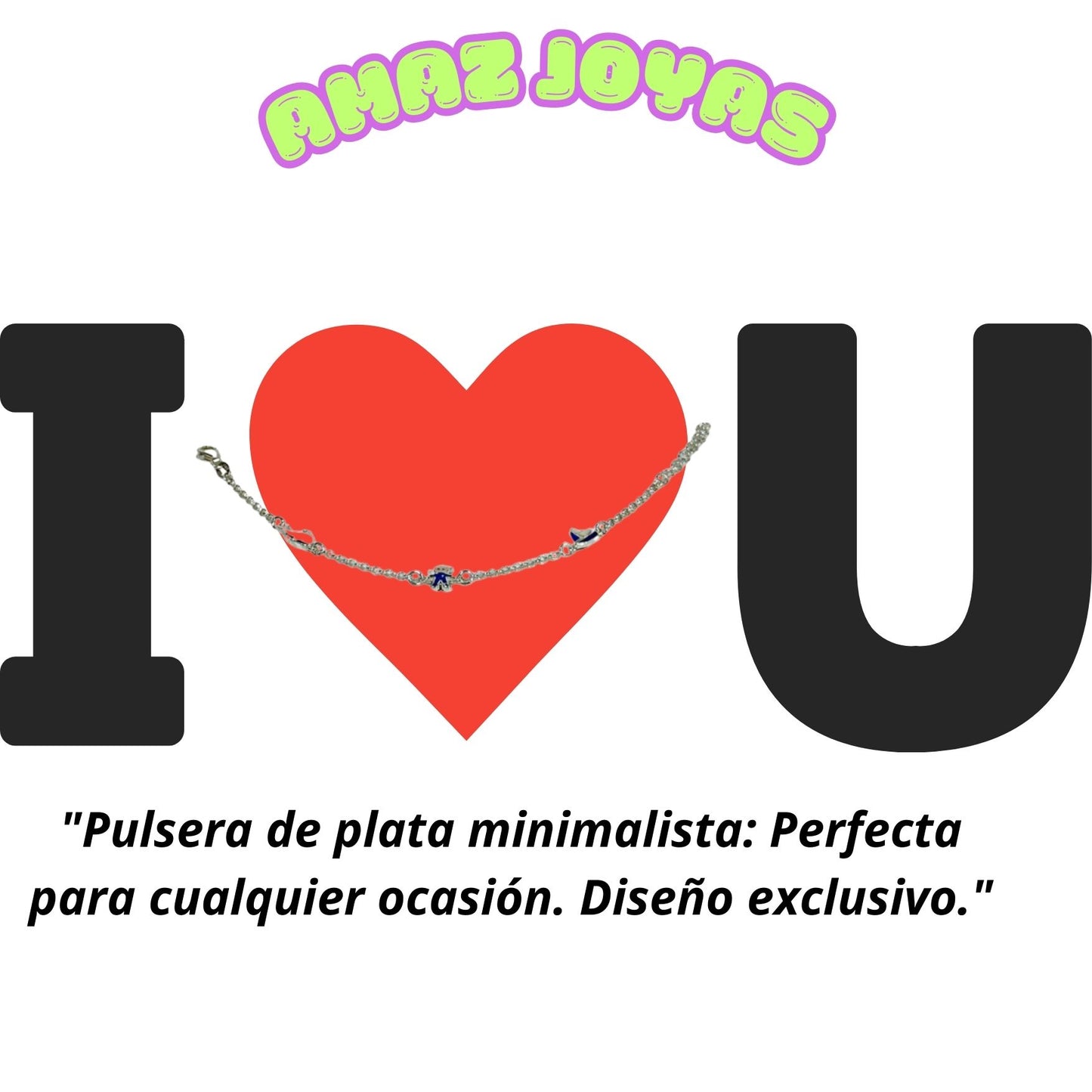 Pulsera de Plata de Ley de 925 para Mujer Joya Joyas Joyeria Regalos Exclusivos Metal Micras Pulseras - JOYERIA AMAZ JOYAS