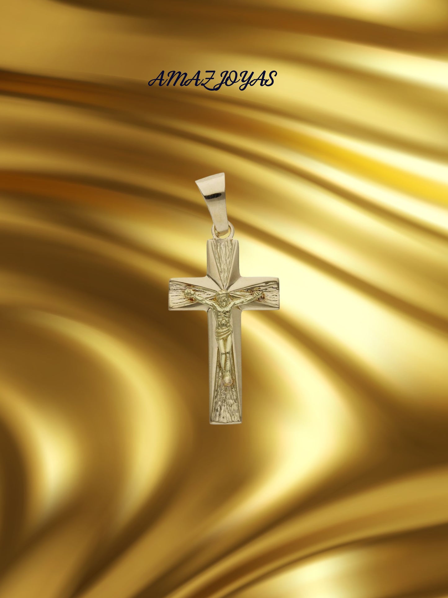 CRUZ ORO 18KL CRISTO - 19x35MM