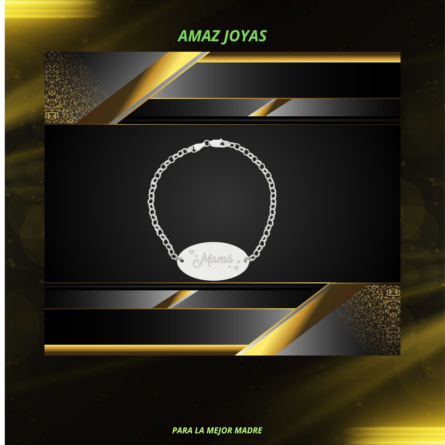 PULSERA PLATA 925MM MAMA