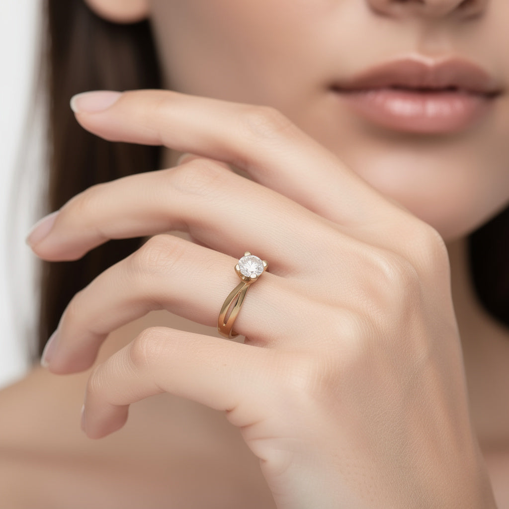SORTIJA ORO 18KL CIRCONITA - JOYERIA AMAZ JOYAS