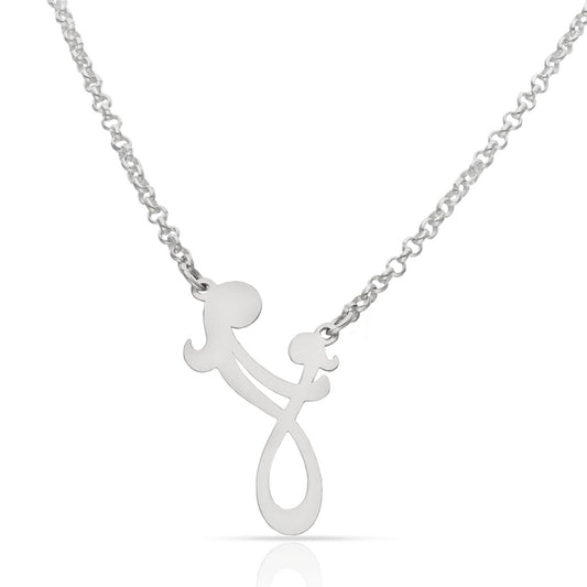 GARGANTILLA PLATA 925MM MADRE + HIJA Joyas Joyeria Ley Metal Mujer Regalos Exclusivos Madre - JOYERIA AMAZ JOYAS