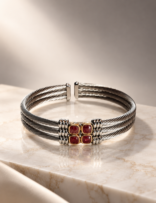 Pulsera de Acero y Oro