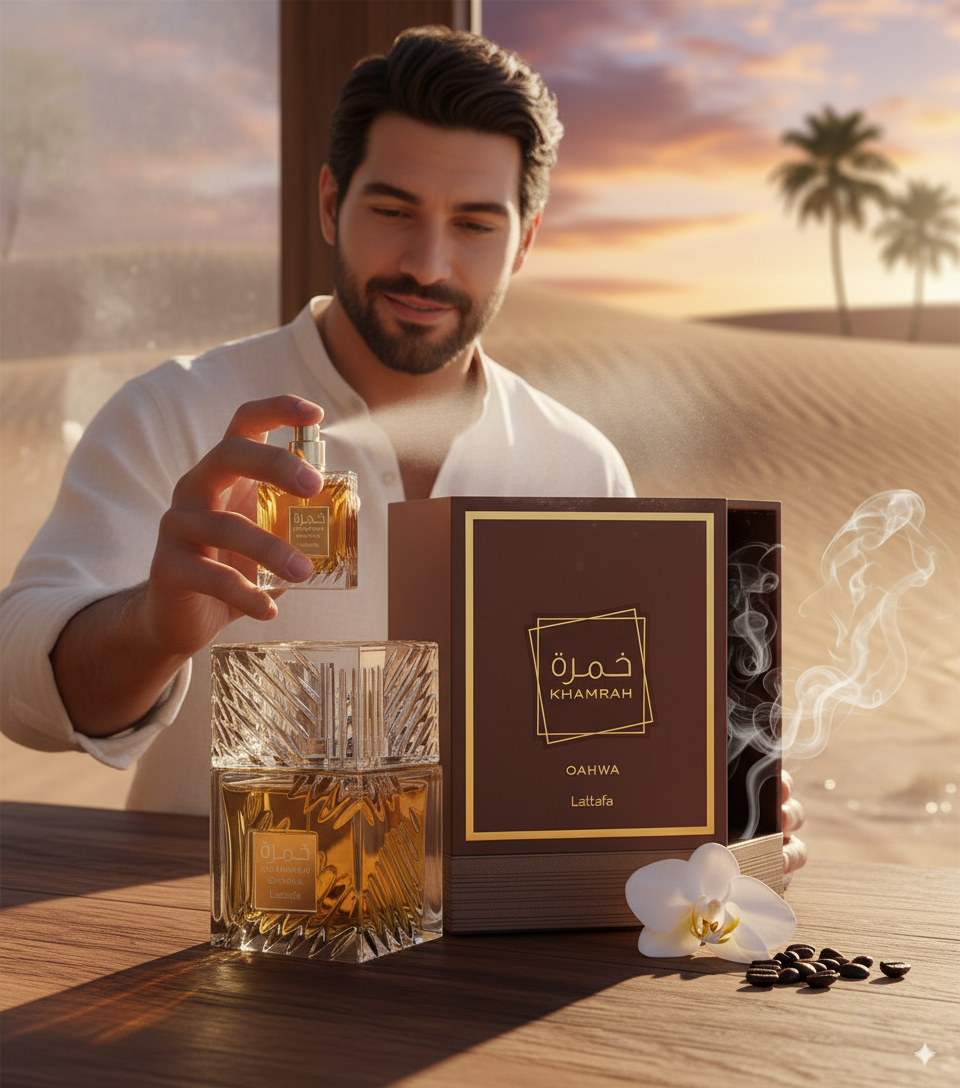 Perfume Arabe KRAMRAH QAHWA Original para Hombre - JOYERIA AMAZ JOYAS