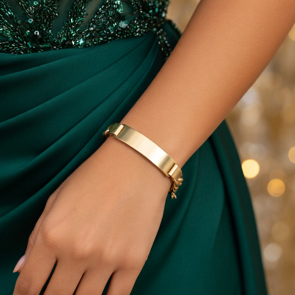 Oro de 18K Joyas de Oro Joyería de Oro Joyería Online de Oro Oro Macizo 18K Pulsera Oro 18k Hueca Barbada Placa Amarillo Pulseras Quilates Hombre Joyas 18K - JOYERIA AMAZ JOYAS