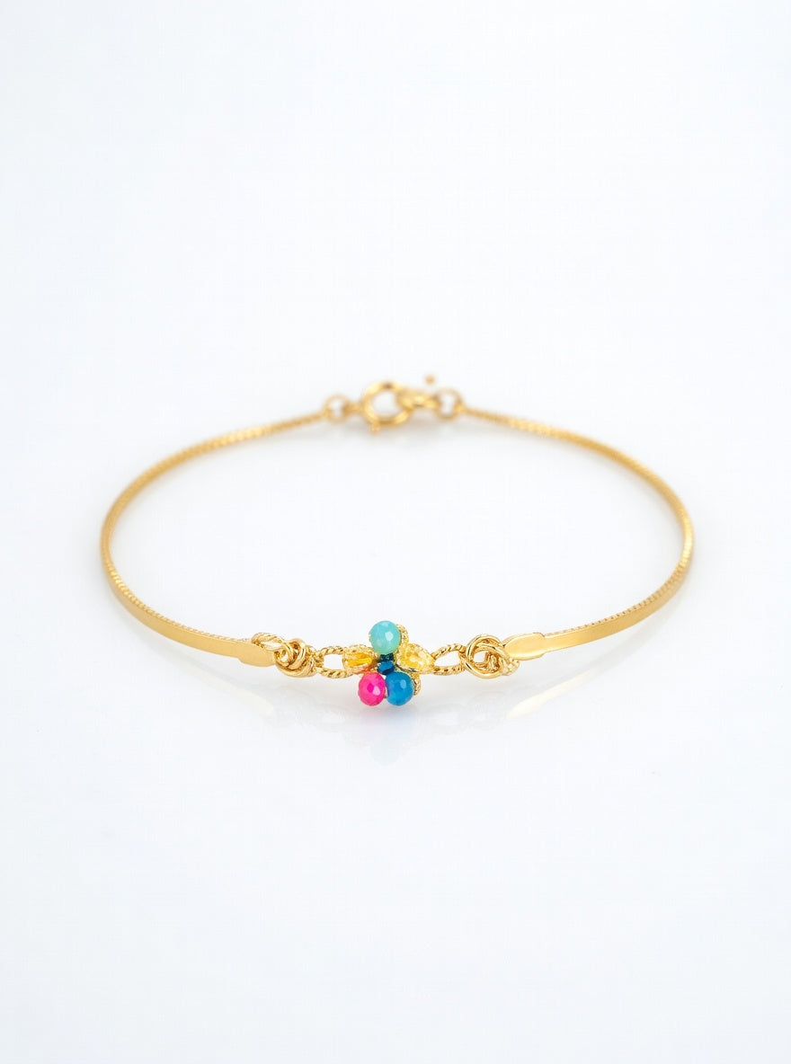 Pulsera de Plata de Ley 925 bañado en Oro 18k Amarillo - JOYERIA AMAZ JOYAS