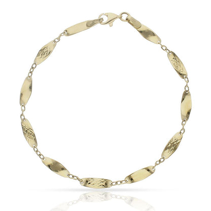 PULSERA ORO 18KL - 4MM Quilates Hombre Amarillo Oro Pulseras Joyas - JOYERIA AMAZ JOYAS