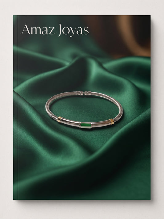 Pulsera de Acero y Oro con Cadena Fina | Joyería Delicada