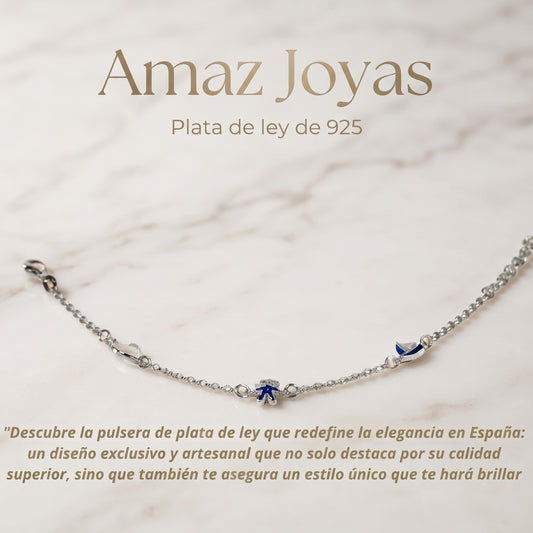 Pulsera de Plata de Ley de 925