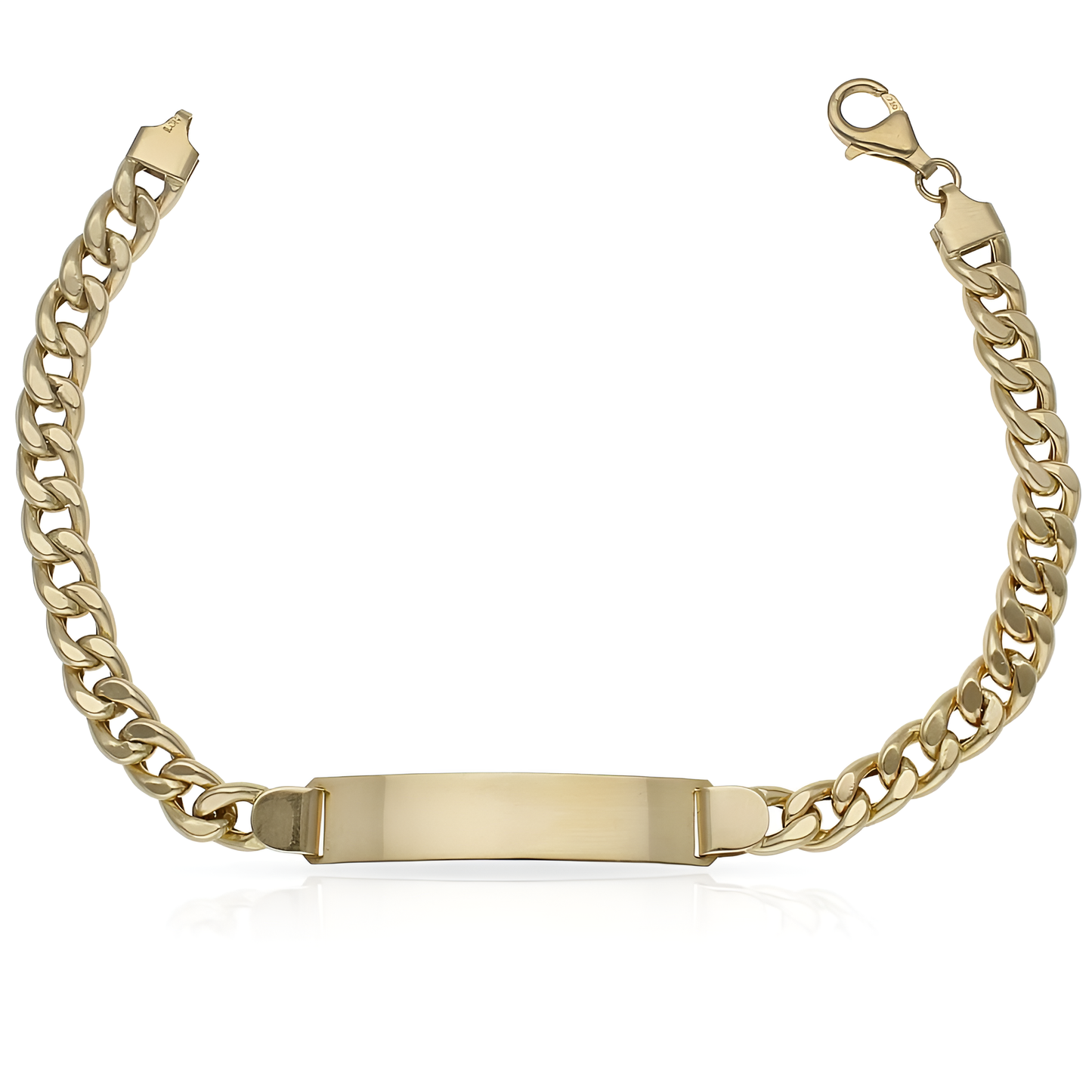 Oro de 18K Joyas de Oro Joyería de Oro Joyería Online de Oro Oro Macizo 18K Pulsera Oro 18k Hueca Barbada Placa Amarillo Pulseras Quilates Hombre Joyas 18K - JOYERIA AMAZ JOYAS