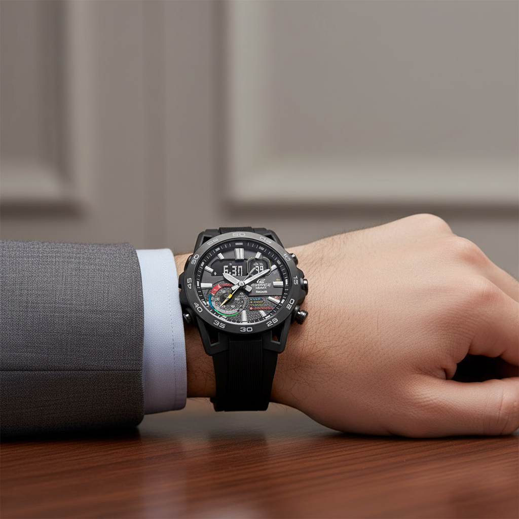Casio Edifice ECB-40MP-1AEF en muñeca