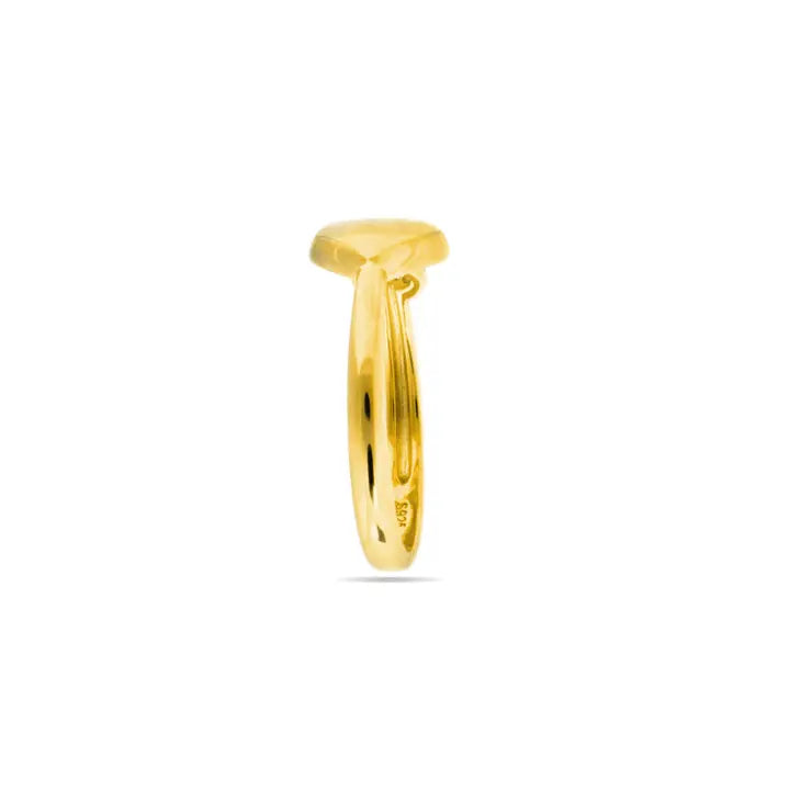 Anillo Luxenter de Plata de Ley 925 y Circonita Brillante acabado oro amarillo de 18k - Pesha - JOYERIA AMAZ JOYAS