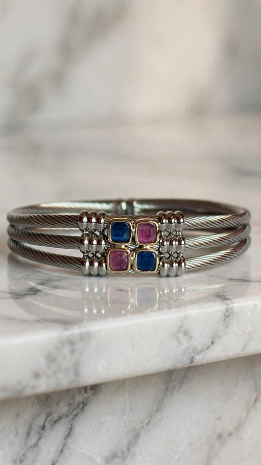Pulsera de Acero y Oro