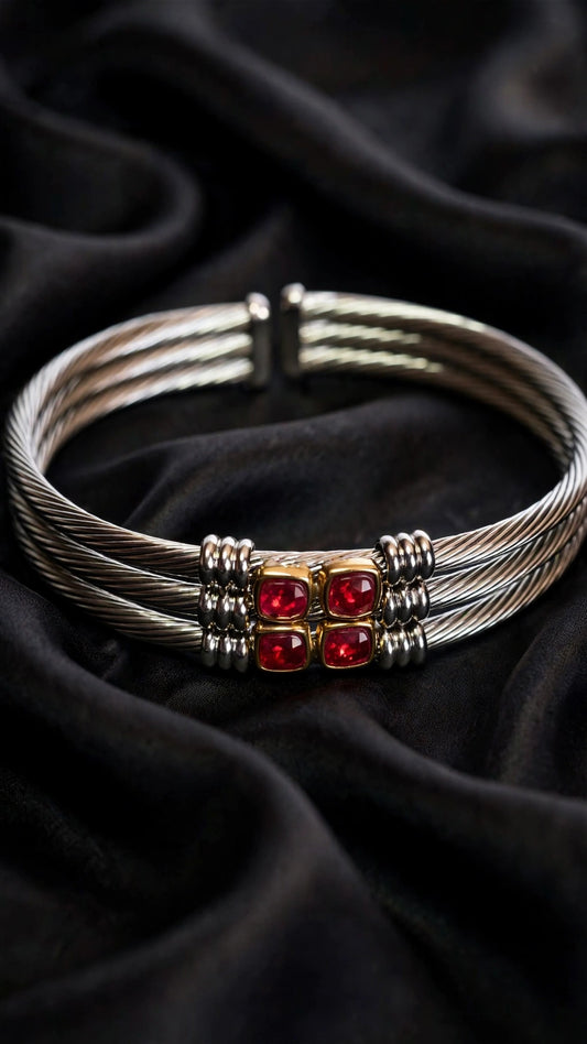 Pulsera de Acero y Oro