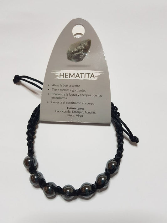 Pulsera con Piedras Hematita