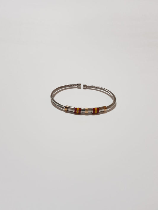 Pulsera de Acero Y Oro