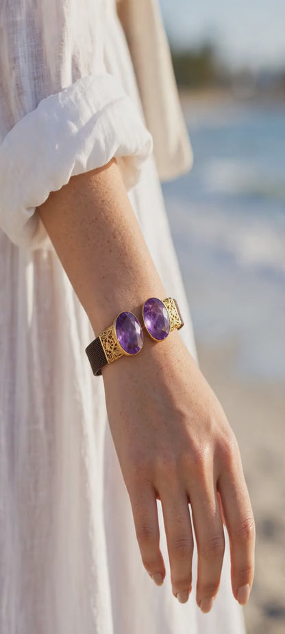 Pulsera de Acero y Oro